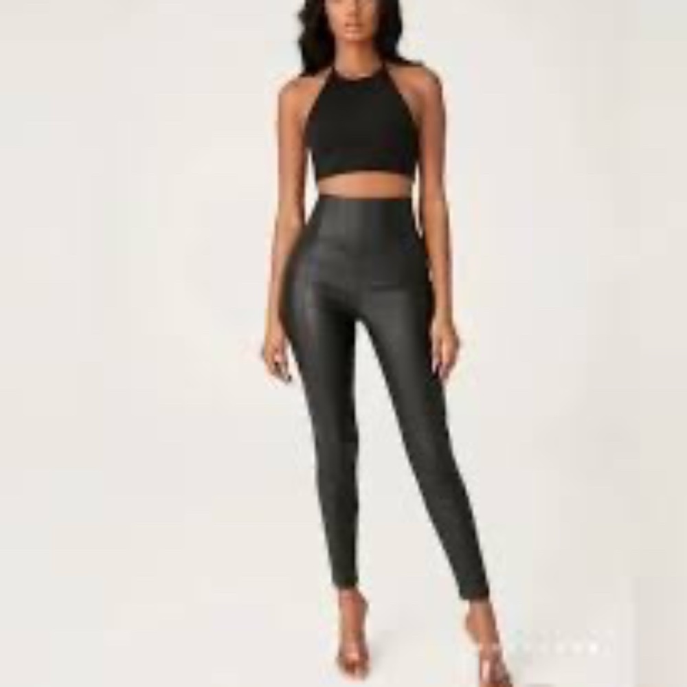 Meshki NWTR Zima Leatherette High Waist Corseted Pants‎ Sz XS
